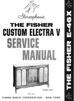 Fisher E-46-X-Custom-Electra-V - Service Manual 